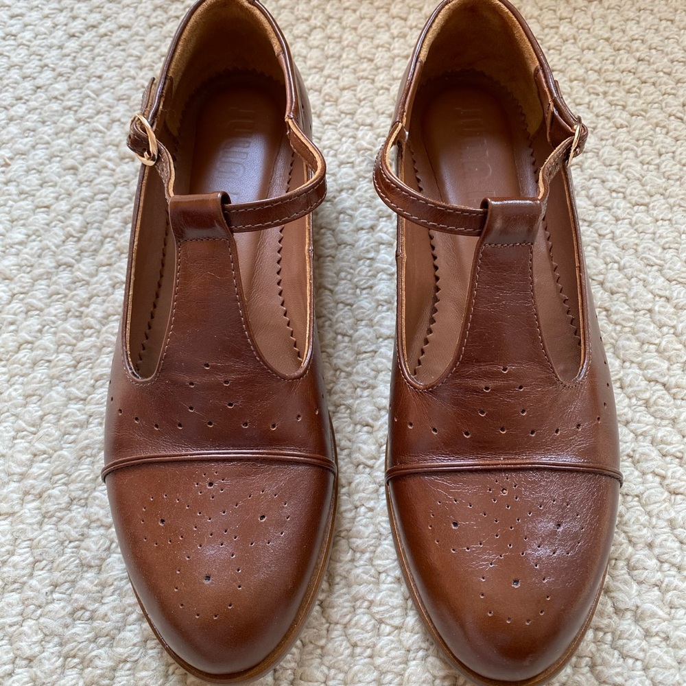 Brown Leather Mary Jane Shoes - NEW FOR FALL 🍁